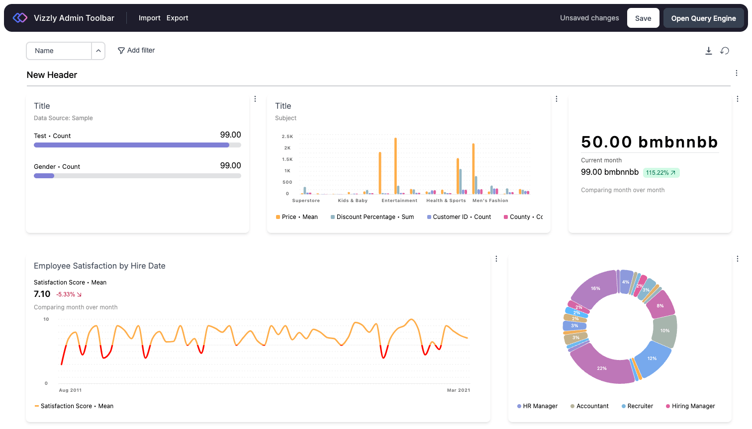 Vizzly Admin Toolbar