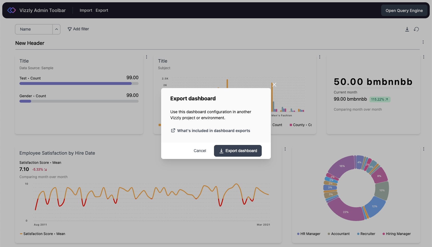 Export Dashboard